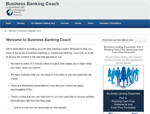 Tablet Screenshot of businessbankingcoach.com